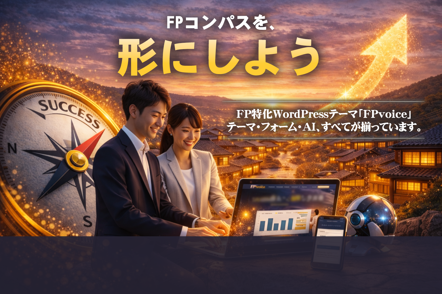 地方FP専用<br>フォーム・AI搭載<strong>WordPressテーマ</strong>