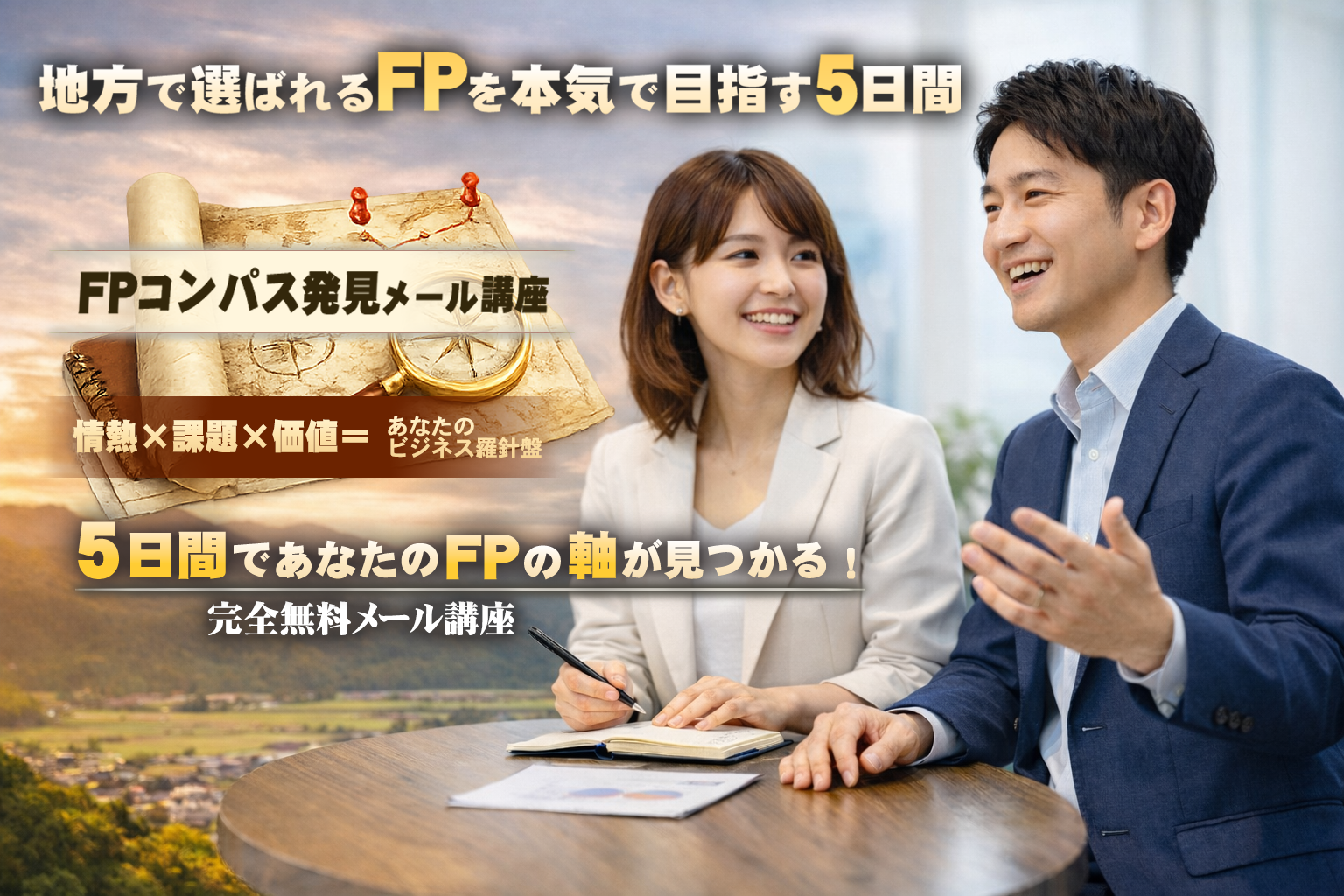 地方FPの為の<br>5日間の無料<br>メール講座